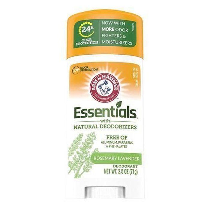 Déodorant - Arm & Hammer - Essentials - Lavande et Romarin - 71 g - Sans Aluminium