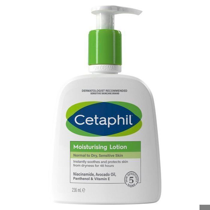 Lotion hydratante - Cetaphil - 236 ml - Pour tous types de peau - Absorption rapide - Non grasse