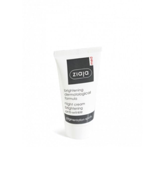 Crème de Nuit Éclaircissante - Ziaja Med - 50ml - Anti-rides - Hypoallergénique - Tous types de peau