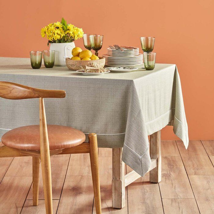 Nappe - Basic - Kaki - 160x160 cm - Vert - Synthétique - Uni