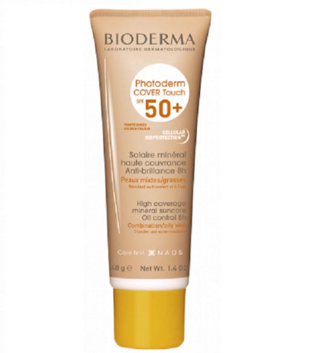 Soin solaire - Bioderma - Photoderm Cover Touch - Teinte dorée - SPF 50+ - 40g