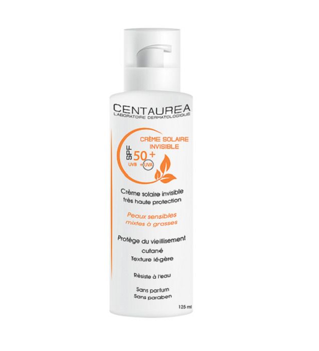 CENTAUREA Crème Solaire Invisible Spf50+ 125ml