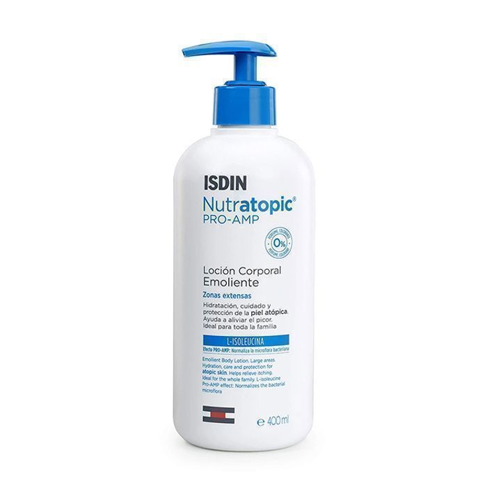 Lotion - ISDIN - NUTRATOPIC PRO-AMP - 400ml - Hydratante - Apaisante - Sans alcool