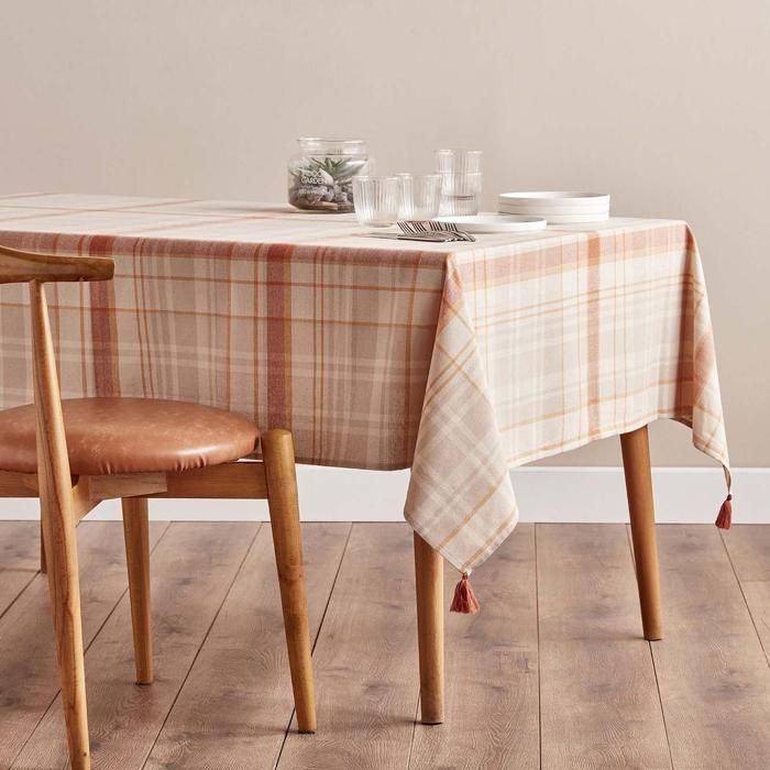 Carrelage - Nappe Country - 150x200 cm - Beige - Naturelle - Rayures