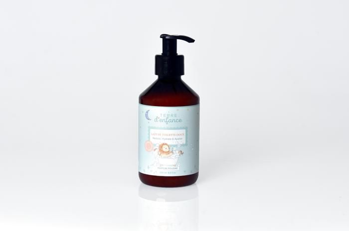 Lait de Toilette - TERRE D'ENFANCE - Parfum Poudré - 250 ml - Hypoallergénique - Bébé