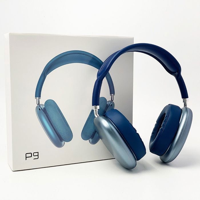 Casque Bluetooth sans fil P9 avec micro - Bleu