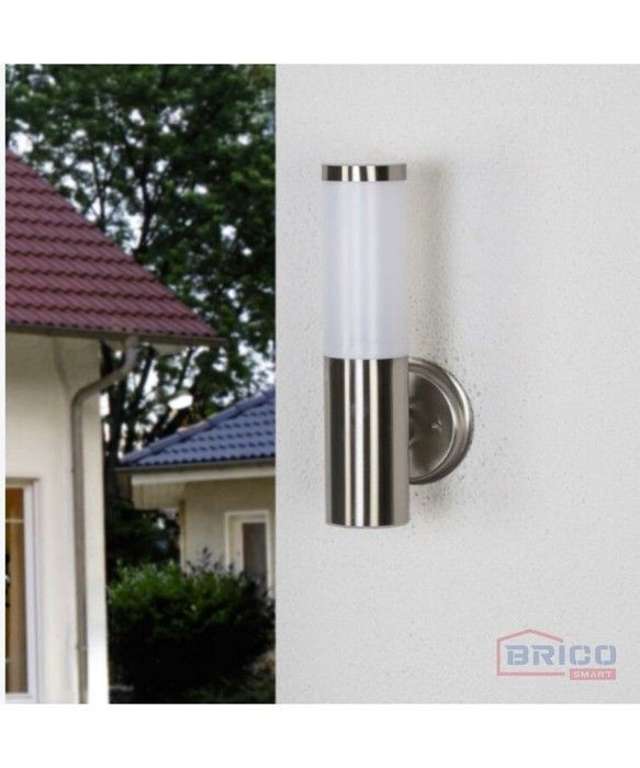 Applique murale LED - INOX - LEON - 9W - 4000K - IP44