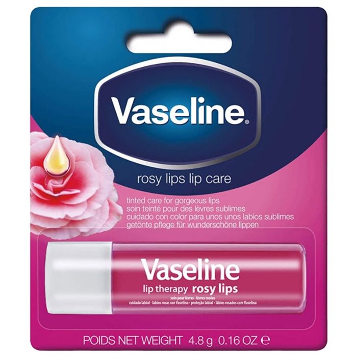 Stick baume à lèvres rosy lips lip care 4,8g - VASELINE