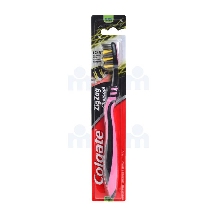 Brosse à dents zigzag charcoal medium - COLGATE