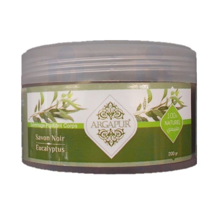 Savon noir à l eucalyptus 200g - ARGAPUR