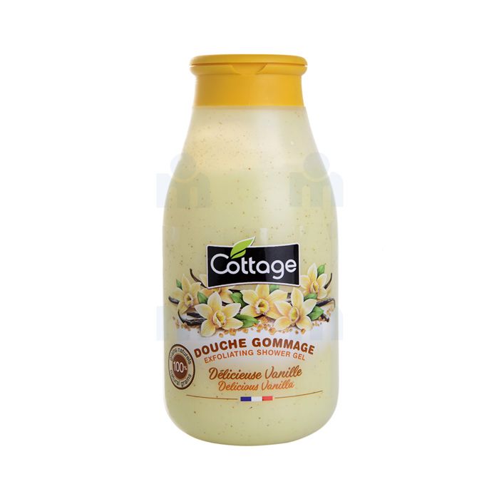 Douche gommage délicieuse vanille 270ml - COTTAGE
