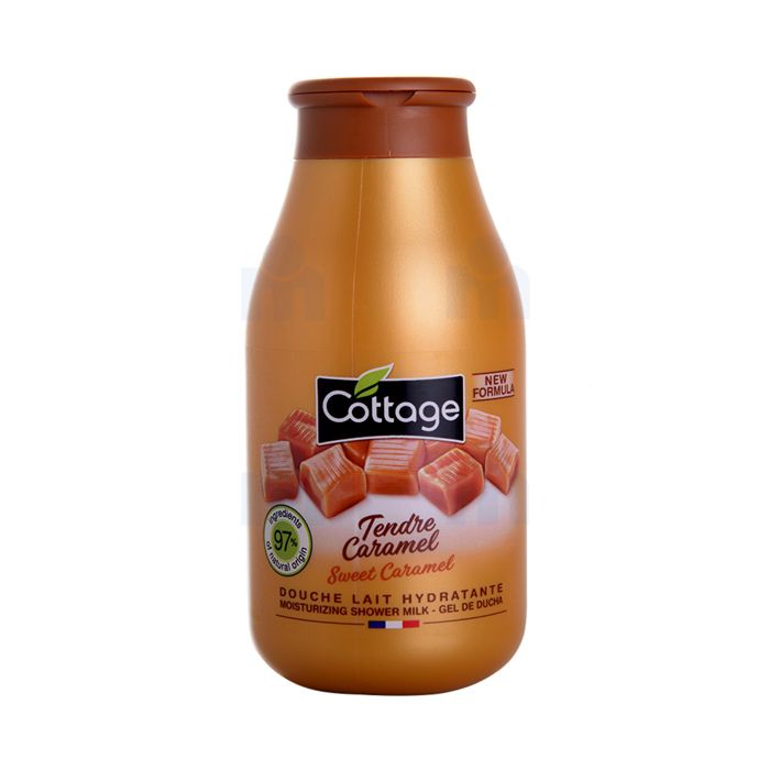Douche lait hydratante tendre caramel 250ml - COTTAGE