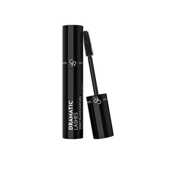 Mascara - Golden Rose - Dramatic Lashes - Volume Intense - Teinte Noire - Brosse Silicone