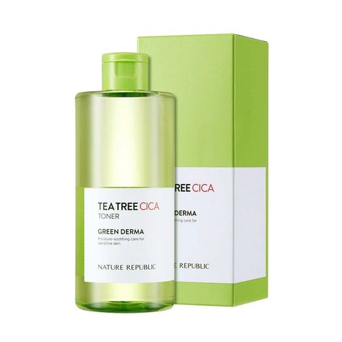 NATURE REPUBLIC - GREEN DERMA TEA TREE CICA TONER 300 ML