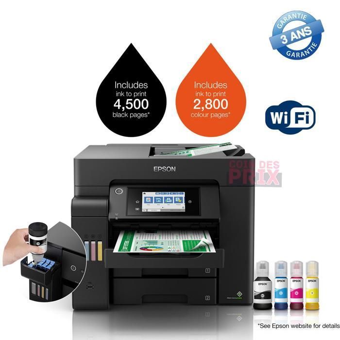 Imprimante Multifonction - EPSON - EcoTank L6570 - Jet d'encre - 32 pages/min - A4