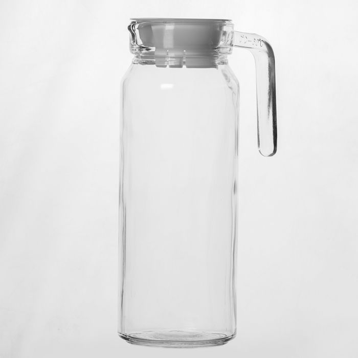 Carafe transparente avec couvercle contenu de 1 L