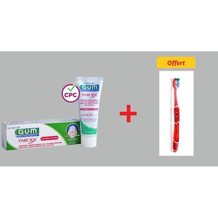 Dentifrice Paroex 75ml + BAD Offert