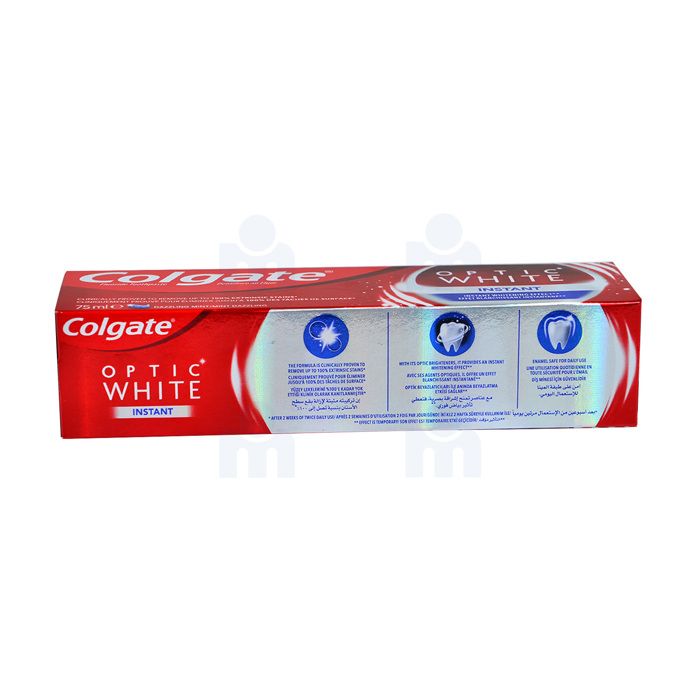 Dentifrice optic white instant 75ml - COLGATE