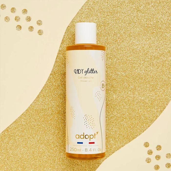 Gel Douche - ADOPT - Lady Glitter - 250ml - Parfumé - Moussant - Flacon