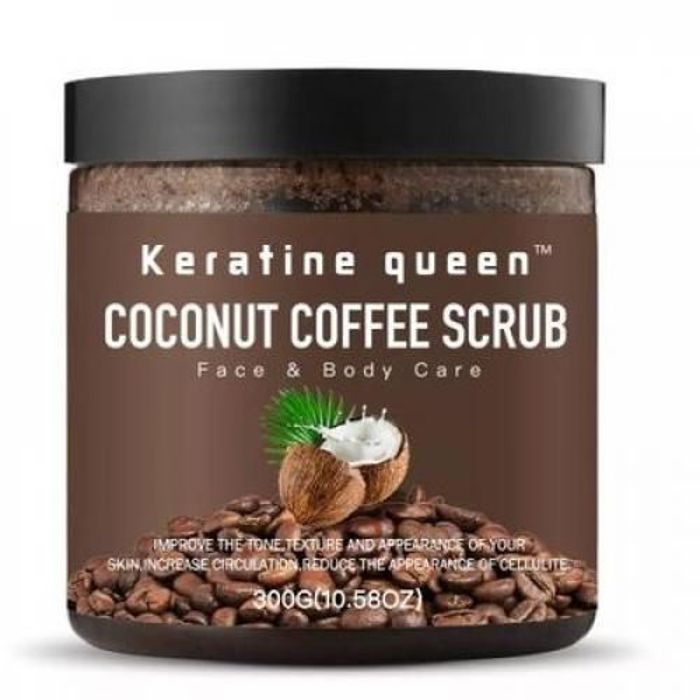 keratine queen Gommage Visage&Corps coco café Exfoliant 100%
