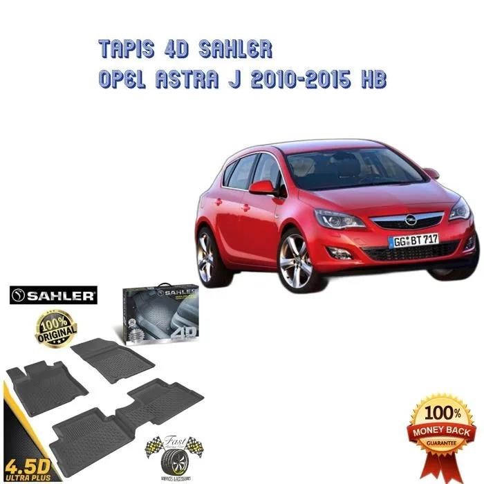 Tapis sur mesure 4D OPEL ASTRA J 2010-2015 HB