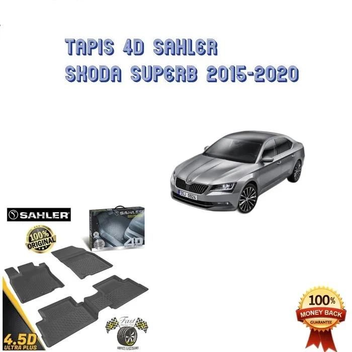 Tapis sur mesure 4D SKODA SUPERB 2015-2020