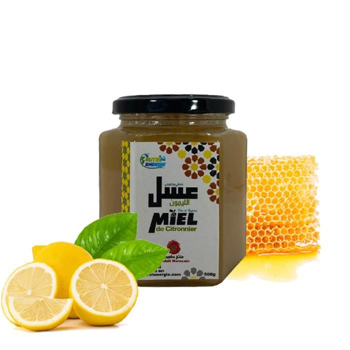 Miel de Citronnier 100 % Pure et Naturelle - 500g- NUTRIENERGIE
