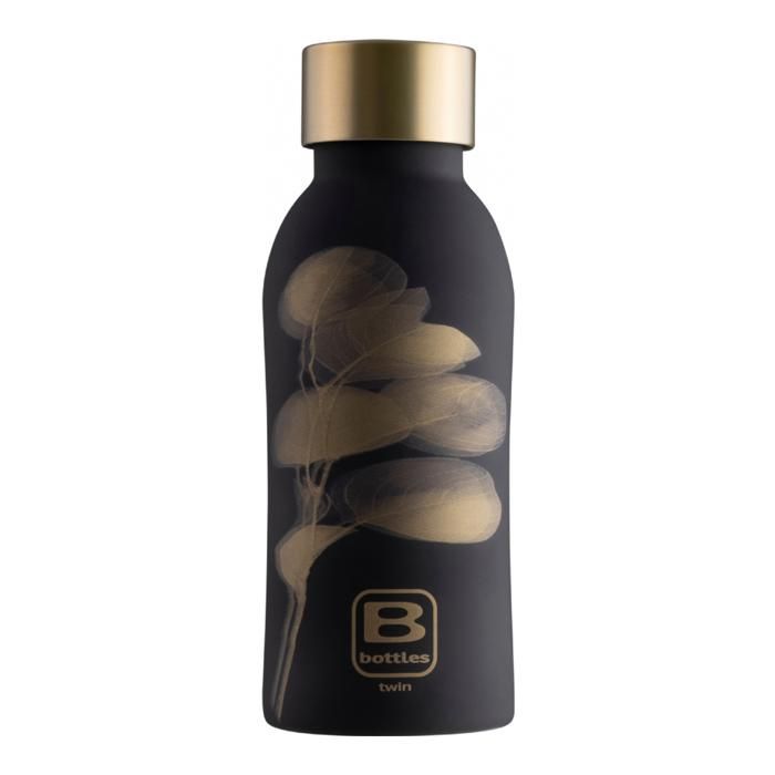 BBOTTLE DOUBLE PAROIS TWIN 350 ML LEAVES GOLD