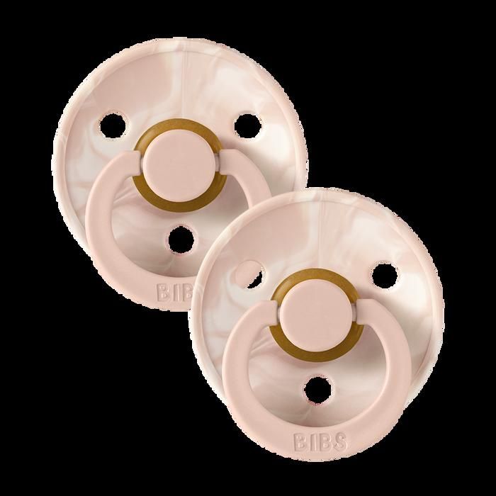 Sucettes BIBS 0 mois+ Colour 2 Pack Blush Ivory/Blush Ivory