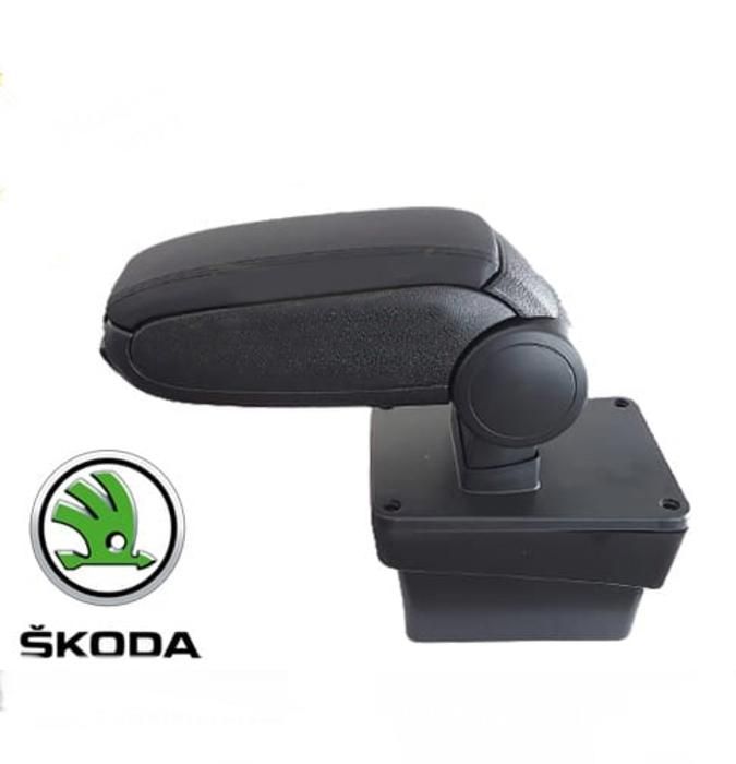 Accoudoir sur mesure - Skoda Octavia 2014 - Noir - Rangement intégré - Montage facile
