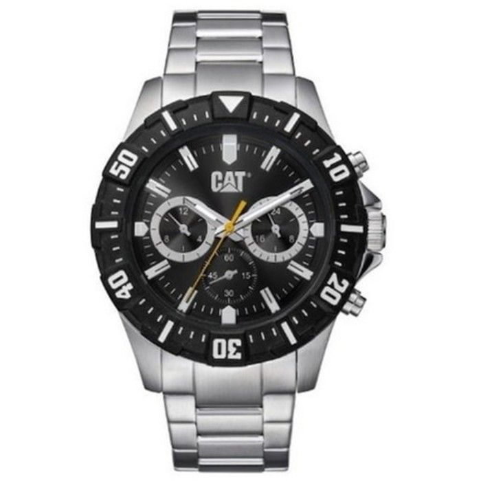Montre analogique - CATERPILLAR - Casual - Boîtier 45 mm - Acier - Argenté