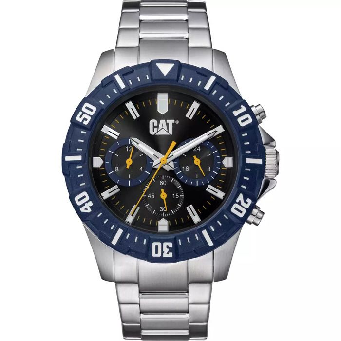 Montre analogique - CATERPILLAR - Casual - 45 mm - Acier - Argenté