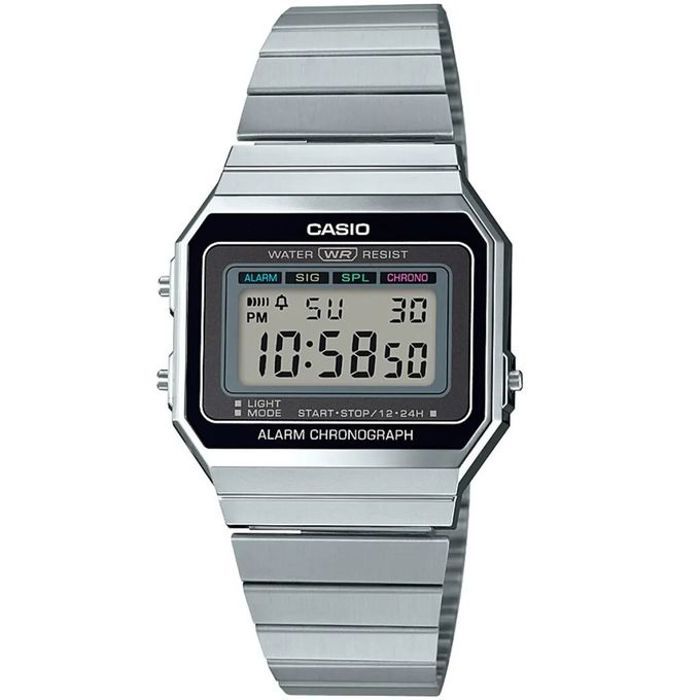 Montre - CASIO - A700W-1ADF - Étanche 5 ATM - Acier inoxydable - Vintage