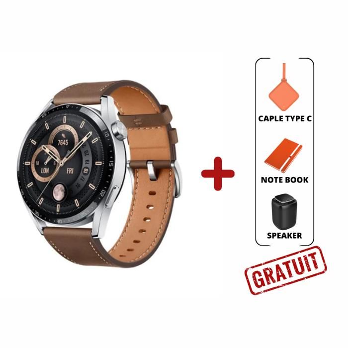 HUAWEI MONTRE - WATCH GT3 CLASSIQUE + Huawei Gift Package