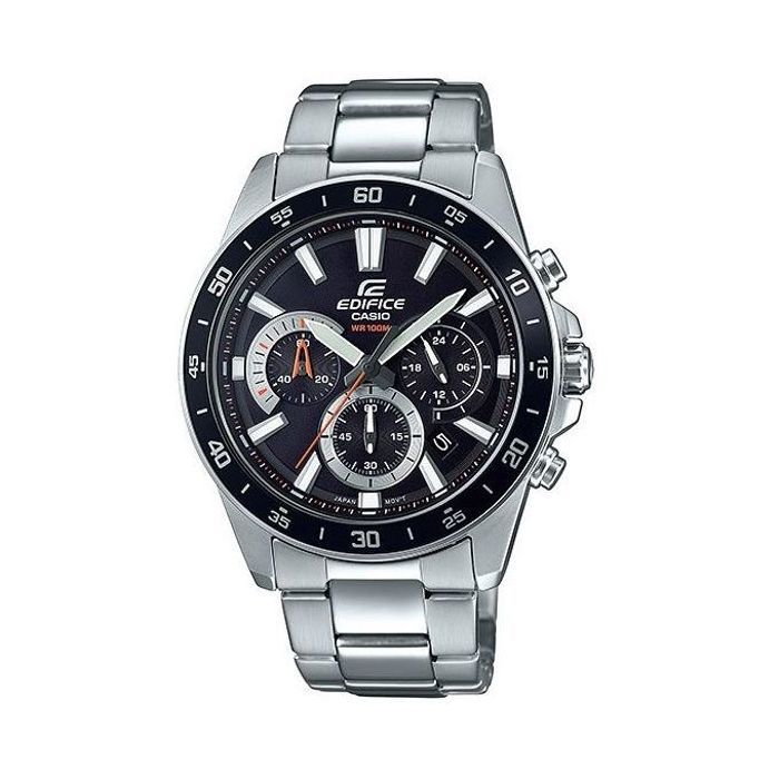 Montre - CASIO - EFV-570D-1AVUDF - Chronographe - Bracelet en acier inoxydable - Cadran noir