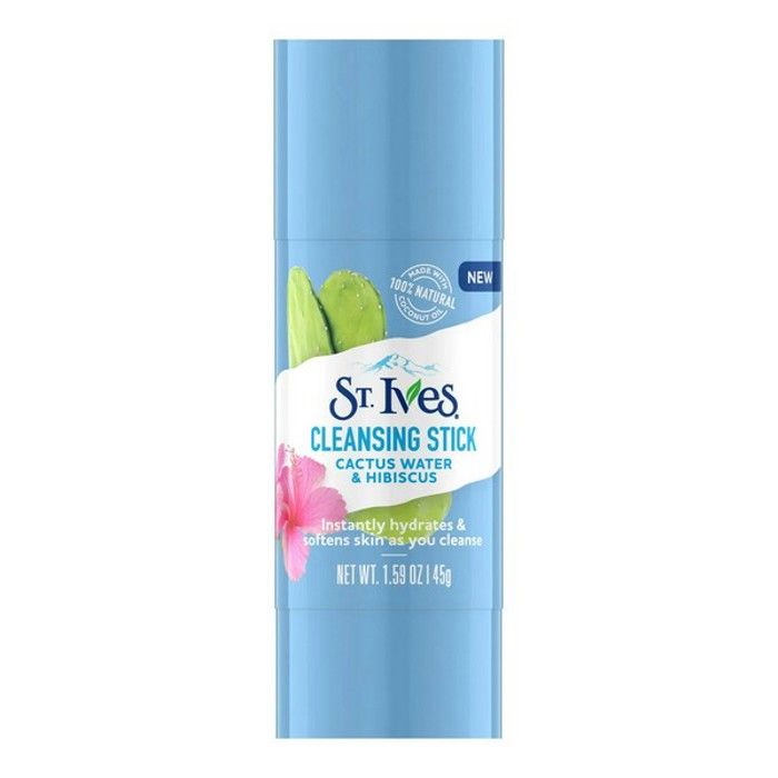 Nettoyant solide - ST.IVES - CACTUS WATER & HIBISCUS - 100g - Vegan - Pour tous types de peau