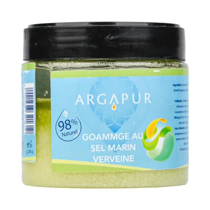 GOMMAGE AU SEL ENRICHIE A L'ARGAN - VERVEINE 200
