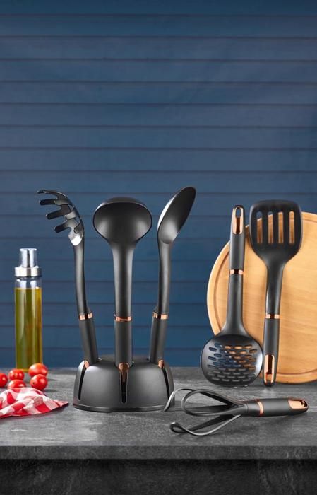 Set de Louches avec Support Rotatif