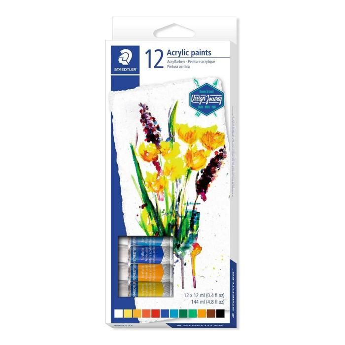 Peinture Acrylique Staedtler X 12 Unités