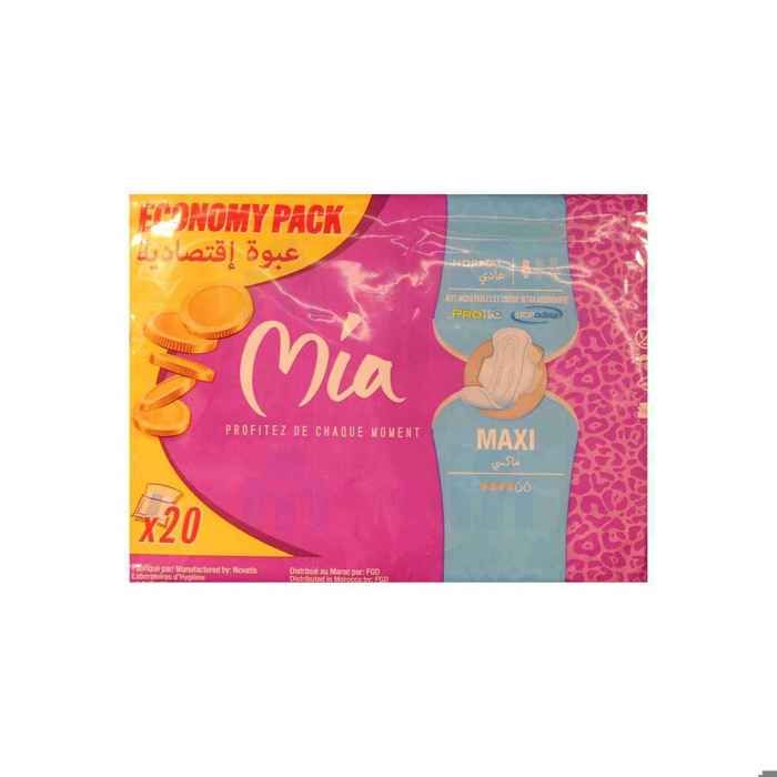Serviettes hygiéniques maxi normal x20 - MIA