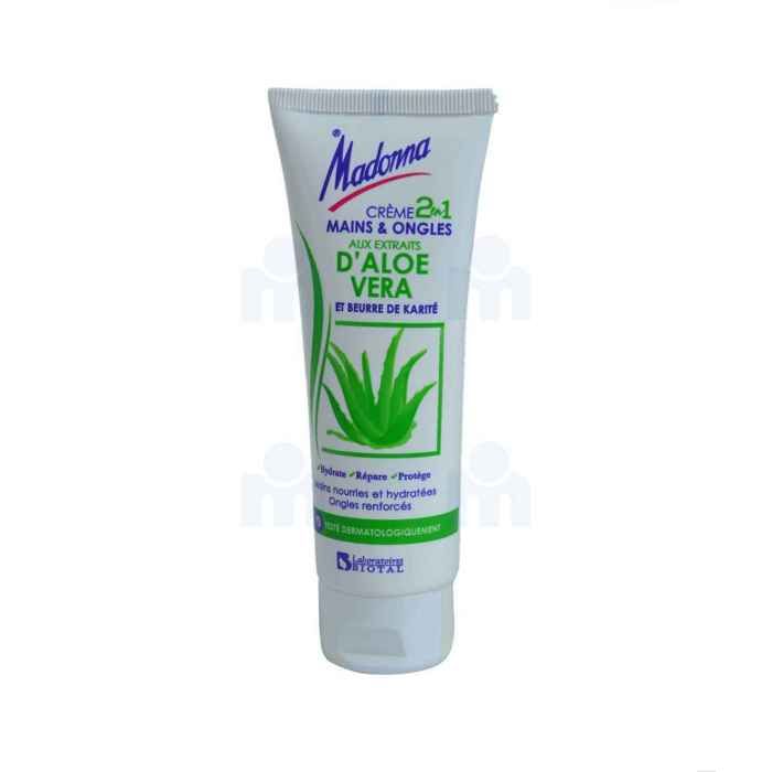 Crème pour mains et ongles à l'aloe vera + beurre de karité 75ml - MADONNA