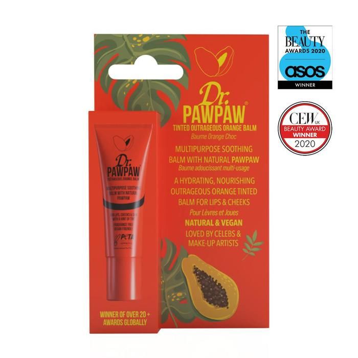 Dr.Pawpaw Baume Orange Outrageous Teinté, Baume Multitâche 10Ml