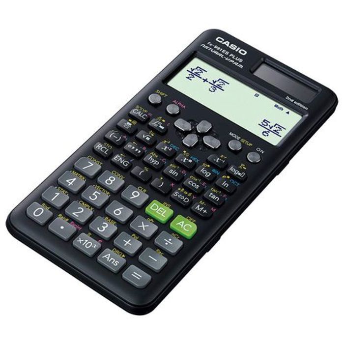 Calculatrice Scientifique - CASIO - FX-991ES Plus 2nd édition - LCD haute résolution - 417 Fonctions - Noir