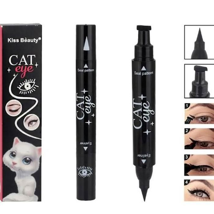 Eyeliner - Noname - Double Embout - Noir Intense - Effet Œil de Chat - Waterproof Non
