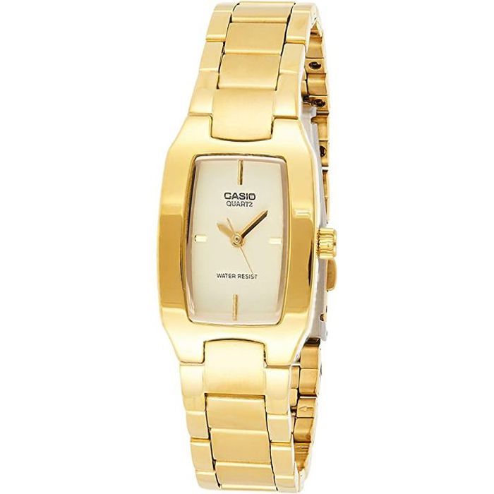 Montre femme - CASIO - LTP-1165N-9CRDF - Acier inoxydable - Étanche 3 ATM - Doré