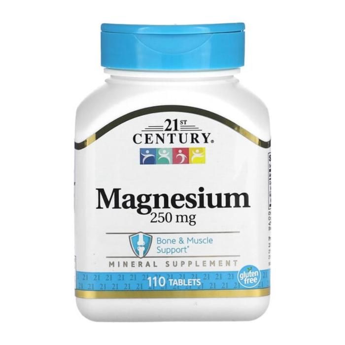 21st Century, Magnésium, 250 mg, 110 comprimés