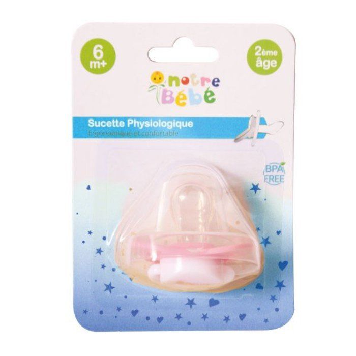 SUCETTE POUCE GM A/C NOTRE BEBE 2eme AGE ROSE
