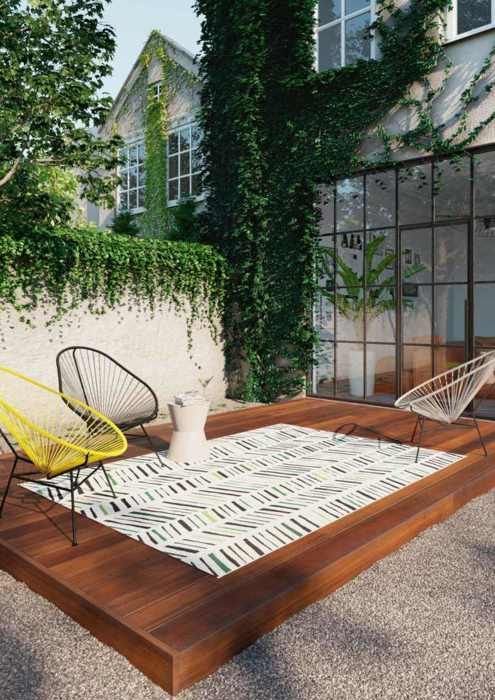 STAR Tapis moderne d’intérieur extérieur 160×230 cm