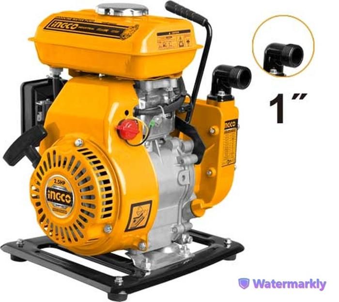 Pompe à eau - INGCO - 2.5HP - Débit max. 100L/min - Ascenseur max. 16m - 105cc
