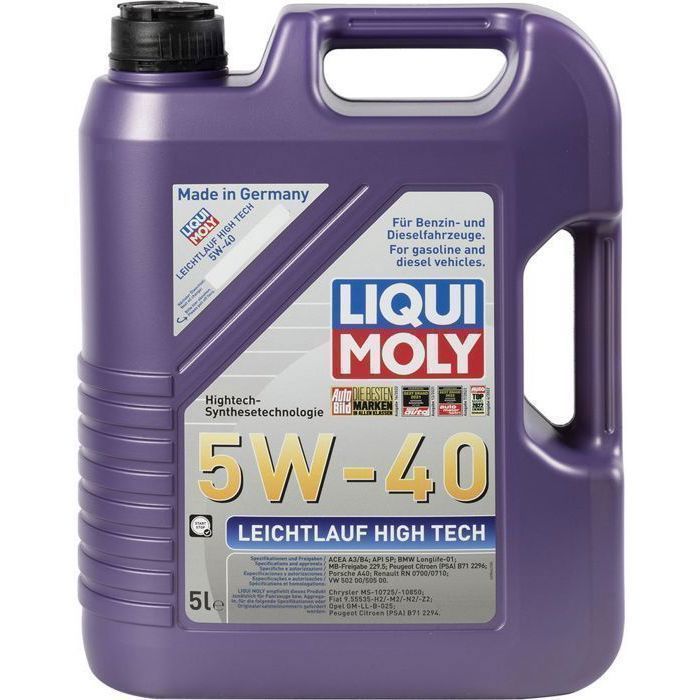 Liqui Moly Leichtlauf High Tech 5W-40 5L - Huile pour moteur Essence et Diesel